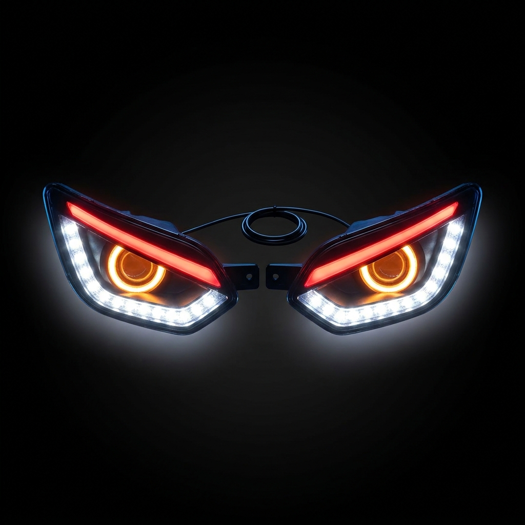 Devil Eyes LED — زوج عيون LED غاضبين للطوموبيل