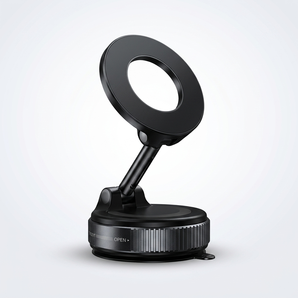 Support Magnétique Ventouse 360° — كليك وحدة و ما يطيحش